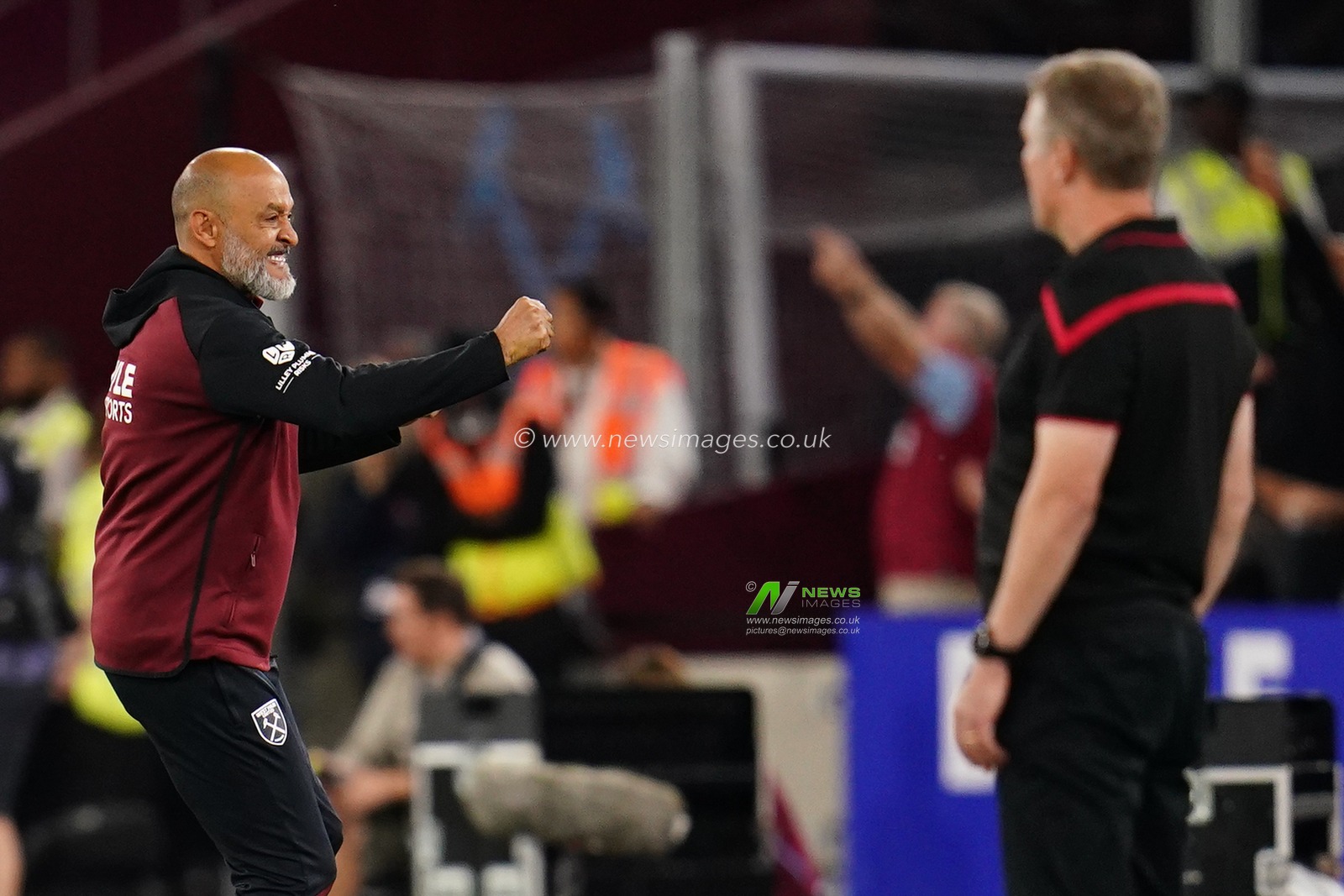 Nuno Espirito Santo manager of West Ham United celebrates 2-0 lead during the Sky Bet Championship match West Ham United vs Wrexham at London Stadium, London, United Kingdom on 11 September 2026

(Photo by Harvey Murphy/News Images)