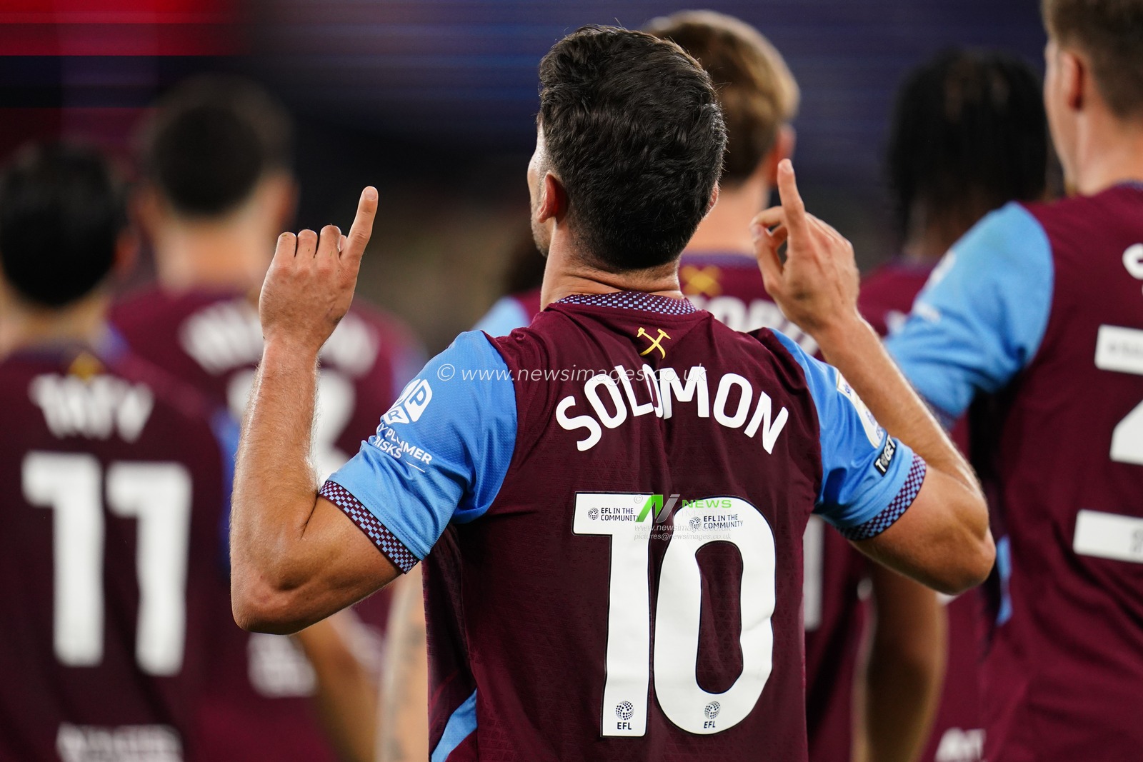 Manor Solomon of West Ham United during the Sky Bet Championship match West Ham United vs Wrexham at London Stadium, London, United Kingdom on 11 September 2026

(Photo by Harvey Murphy/News Images)