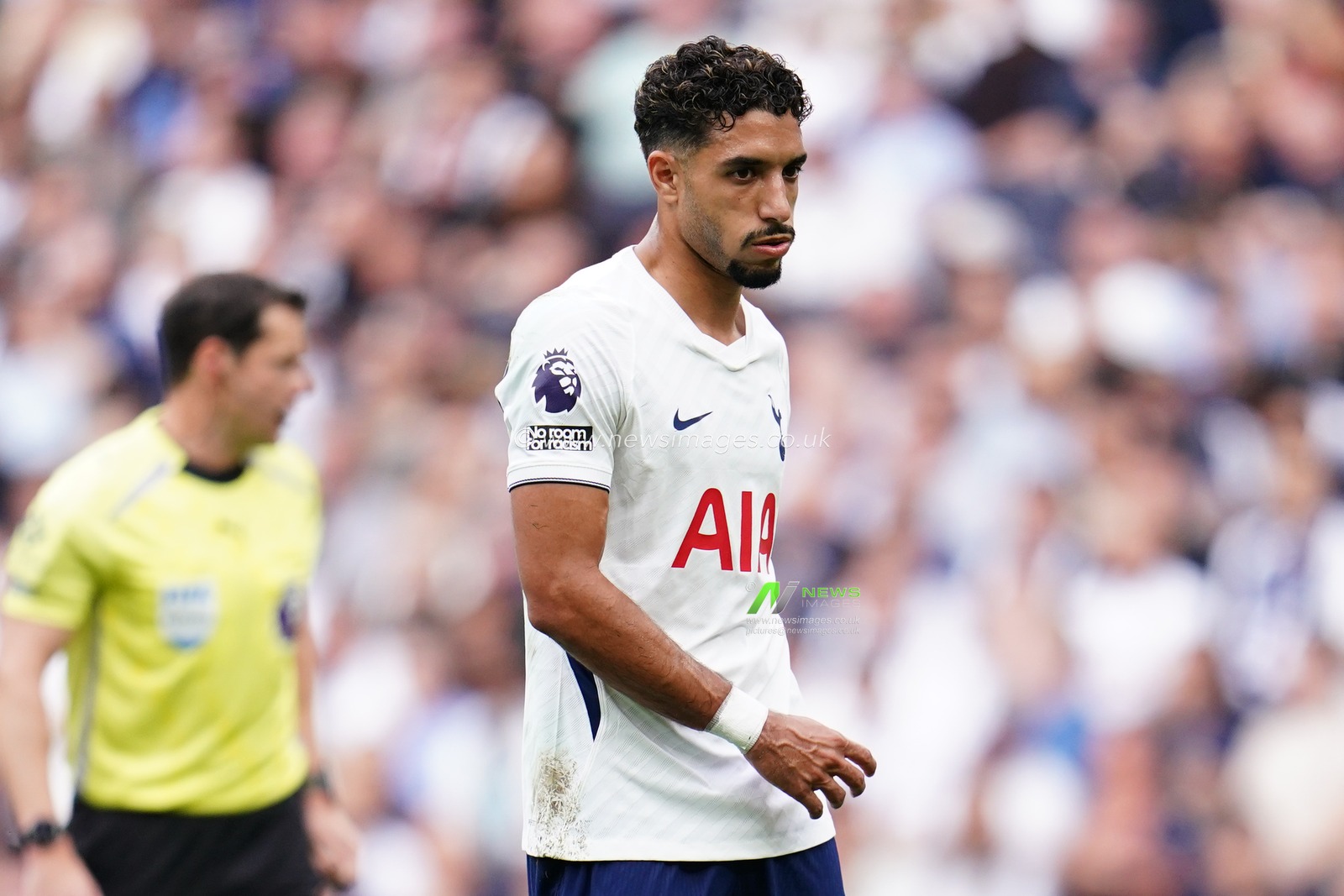 Omar Marmoush of Tottenham Hotspur during the Premier League match Tottenham Hotspur vs Everton at Tottenham Hotspur Stadium, London, United Kingdom on 12 September 2026

(Photo by Harvey Murphy/News Images)