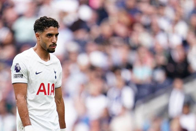 Omar Marmoush of Tottenham Hotspur uring the Premier League match Tottenham Hotspur vs Everton at Tottenham Hotspur Stadium, London, United Kingdom on 12 September 2026

(Photo by Harvey Murphy/News Images)