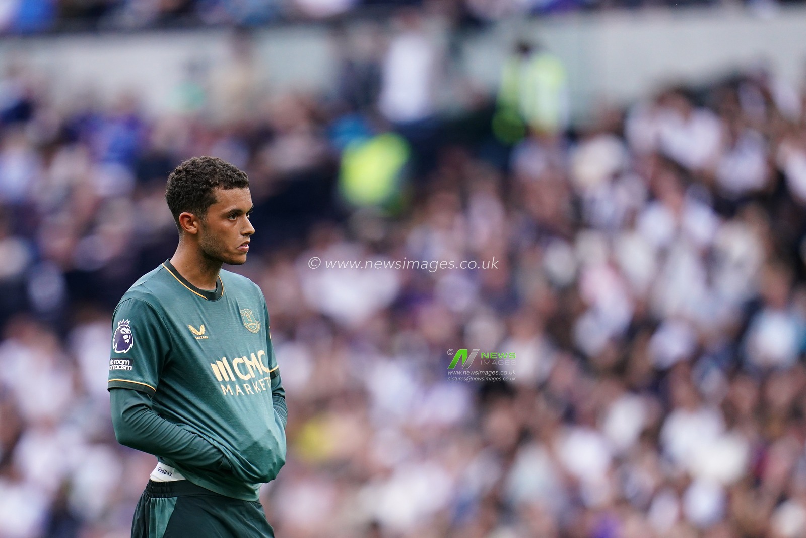 Brennan Johnson of Everton during the Premier League match Tottenham Hotspur vs Everton at Tottenham Hotspur Stadium, London, United Kingdom on 12 September 2026

(Photo by Harvey Murphy/News Images)