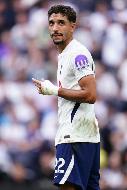 Omar Marmoush of Tottenham Hotspur during the Premier League match Tottenham Hotspur vs Everton at Tottenham Hotspur Stadium, London, United Kingdom on 12 September 2026

(Photo by Harvey Murphy/News Images)