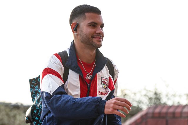 Bruno Guimaraes of Arsenal arrives during the Premier League match Sunderland vs Arsenal at Stadium Of Light, Sunderland, United Kingdom on 12 September 2026

(Photo by Alfie Cosgrove/News Images)