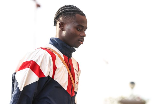 Bukayo Saka of Arsenal arrives during the Premier League match Sunderland vs Arsenal at Stadium Of Light, Sunderland, United Kingdom on 12 September 2026

(Photo by Alfie Cosgrove/News Images)