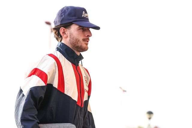 Declan Rice of Arsenal arrives during the Premier League match Sunderland vs Arsenal at Stadium Of Light, Sunderland, United Kingdom on 12 September 2026

(Photo by Alfie Cosgrove/News Images)