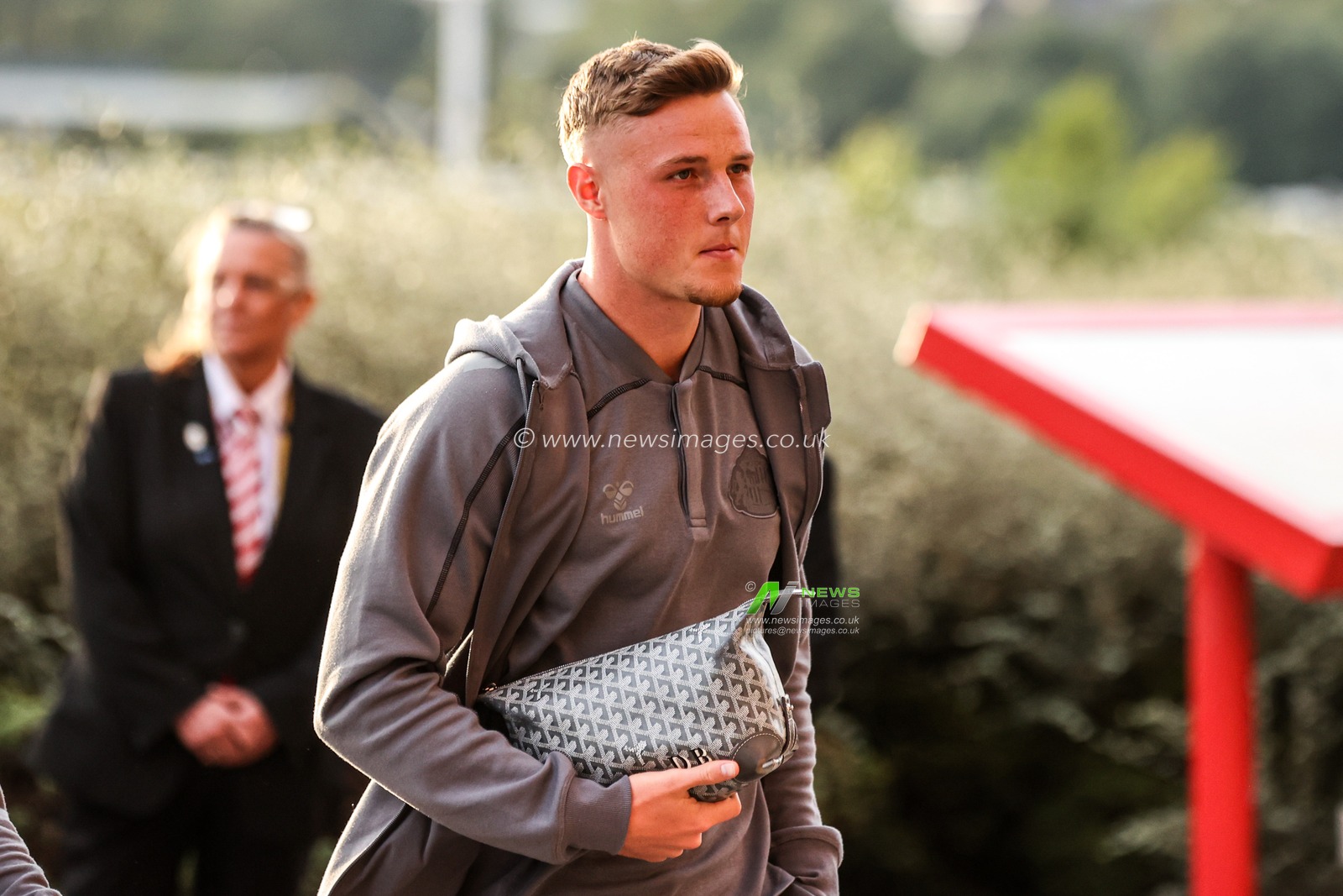 Daniel Ballard of Sunderland arrives during the Premier League match Sunderland vs Arsenal at Stadium Of Light, Sunderland, United Kingdom on 12 September 2026

(Photo by Alfie Cosgrove/News Images)