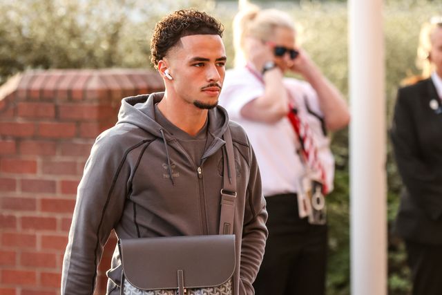 Chemsdine Talbi of Sunderland arrives during the Premier League match Sunderland vs Arsenal at Stadium Of Light, Sunderland, United Kingdom on 12 September 2026

(Photo by Alfie Cosgrove/News Images)
