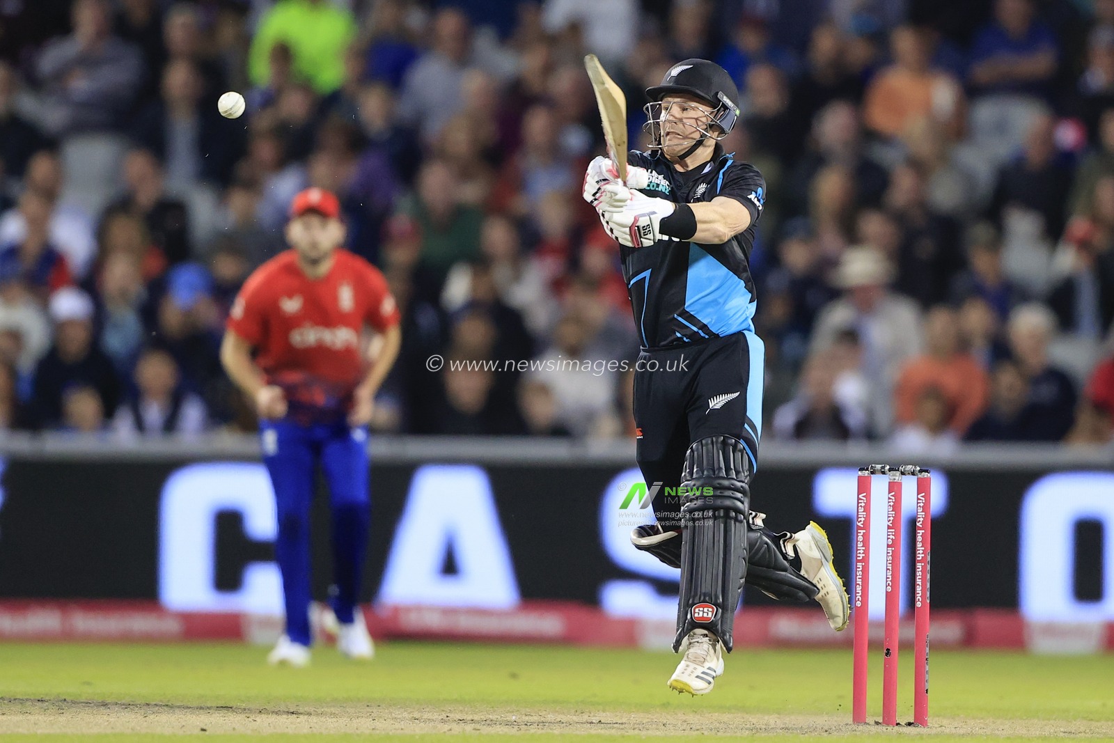 Tim Seifert #43 of New Zealand in batting action during the Second Vitality T20 International match England vs New Zealand at Old Trafford, Manchester, United Kingdom, 1st September 2023

(Photo by Conor Molloy/News Images)