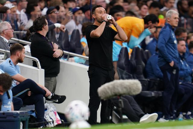 Roberto De Zerbi manager of Tottenham Hotspur during the Premier League match Tottenham Hotspur vs Everton at Tottenham Hotspur Stadium, London, United Kingdom on 12 September 2026

(Photo by Harvey Murphy/News Images)