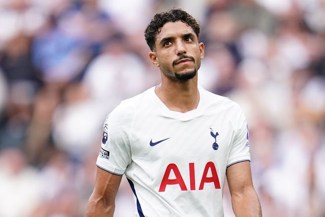 Omar Marmoush of Tottenham Hotspur during the Premier League match Tottenham Hotspur vs Everton at Tottenham Hotspur Stadium, London, United Kingdom on 12 September 2026

(Photo by Harvey Murphy/News Images)