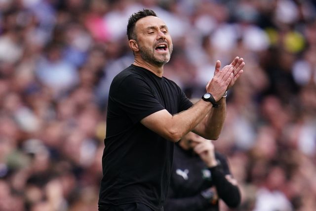Roberto De Zerbi manager of Tottenham Hotspur during the Premier League match Tottenham Hotspur vs Everton at Tottenham Hotspur Stadium, London, United Kingdom on 12 September 2026

(Photo by Harvey Murphy/News Images)