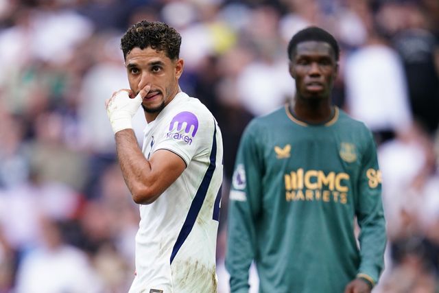 Omar Marmoush of Tottenham Hotspur during the Premier League match Tottenham Hotspur vs Everton at Tottenham Hotspur Stadium, London, United Kingdom on 12 September 2026

(Photo by Harvey Murphy/News Images)