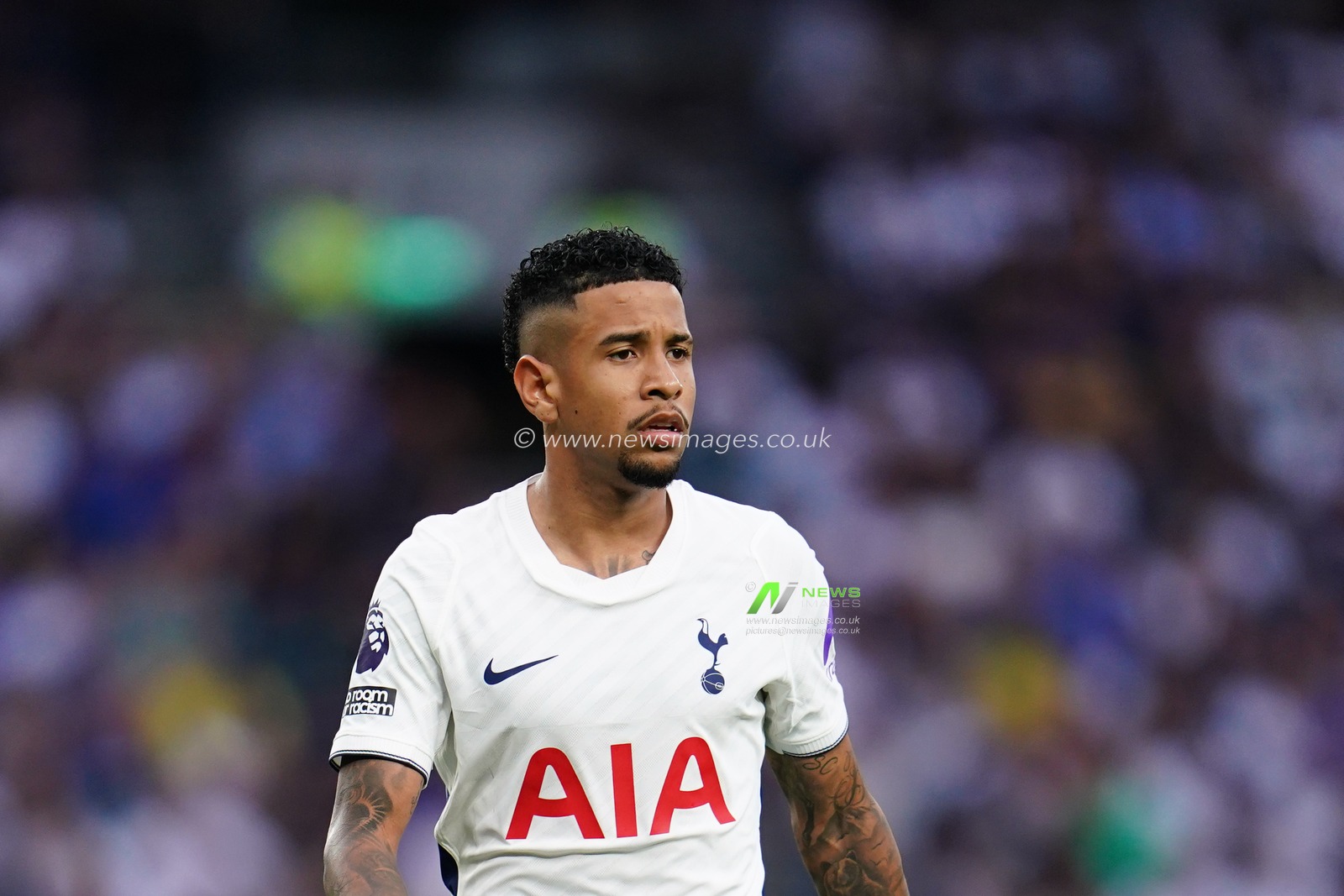 Savio of Tottenham Hotspur during the Premier League match Tottenham Hotspur vs Everton at Tottenham Hotspur Stadium, London, United Kingdom on 12 September 2026

(Photo by Harvey Murphy/News Images)