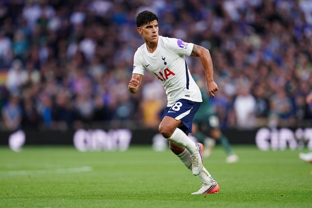 Mateus Fernandes of Tottenham Hotspur during the Premier League match Tottenham Hotspur vs Everton at Tottenham Hotspur Stadium, London, United Kingdom on 12 September 2026

(Photo by Harvey Murphy/News Images)