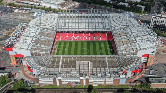 An aerial view of Old Trafford and the Sir Alex Ferguson Stand during the Premier League match Manchester United vs Manchester City at Old Trafford, Manchester, United Kingdom on 13 September 2026

(Photo by Mark Cosgrove/News Images)