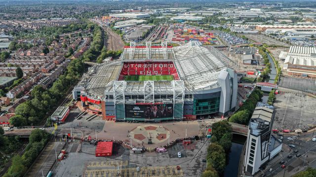 An aerial view of Old Trafford and the Stretford End during the Premier League match Manchester United vs Manchester City at Old Trafford, Manchester, United Kingdom on 13 September 2026

(Photo by Mark Cosgrove/News Images)