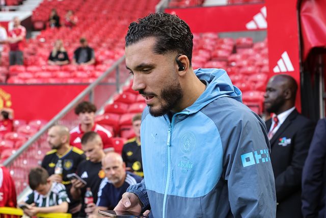 Rayan Cherki of Manchester City arrives during the Premier League match Manchester United vs Manchester City at Old Trafford, Manchester, United Kingdom on 13 September 2026

(Photo by Mark Cosgrove/News Images)