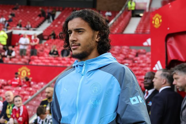 Ayyoub Bouaddi of Manchester City arrives during the Premier League match Manchester United vs Manchester City at Old Trafford, Manchester, United Kingdom on 13 September 2026

(Photo by Mark Cosgrove/News Images)
