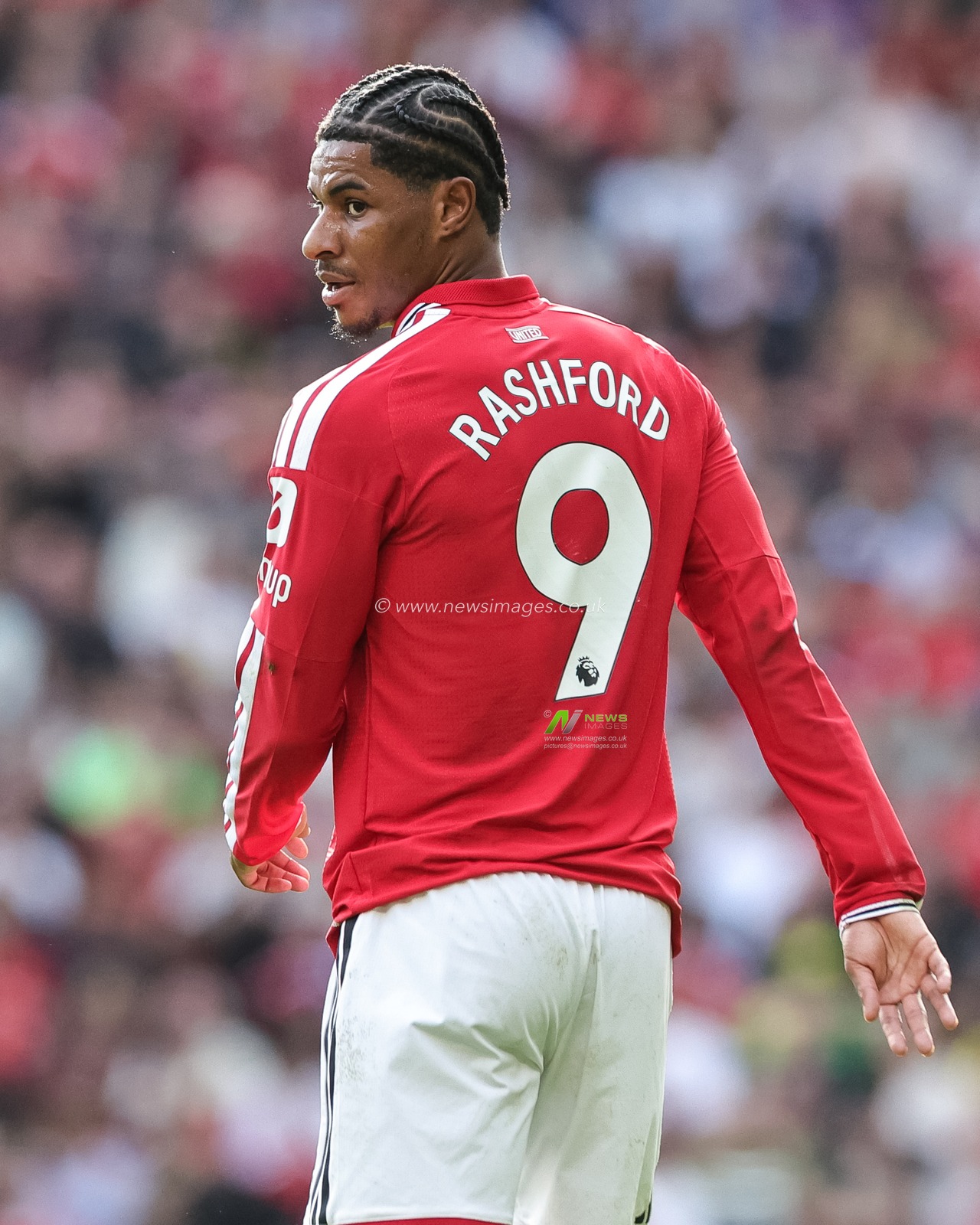 Marcus Rashford of Manchester United during the Premier League match Manchester United vs Manchester City at Old Trafford, Manchester, United Kingdom on 13 September 2026

(Photo by Mark Cosgrove/News Images)