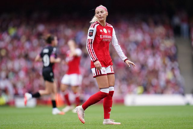 Chloe Kelly of Arsenal during the Women's Super League match Arsenal vs Crystal Palace at Emirates, London, United Kingdom on 13 September 2026

(Photo by Harvey Murphy/News Images)