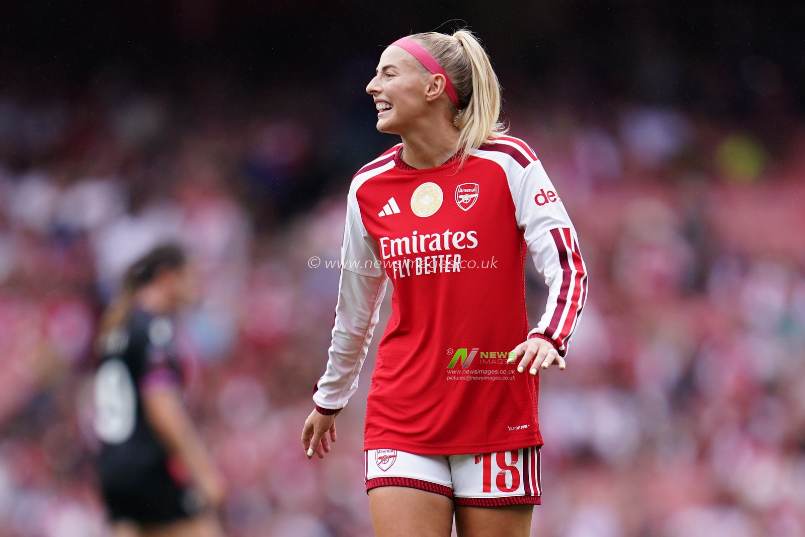 Chloe Kelly of Arsenal during the Women's Super League match Arsenal vs Crystal Palace at Emirates, London, United Kingdom on 13 September 2026

(Photo by Harvey Murphy/News Images)