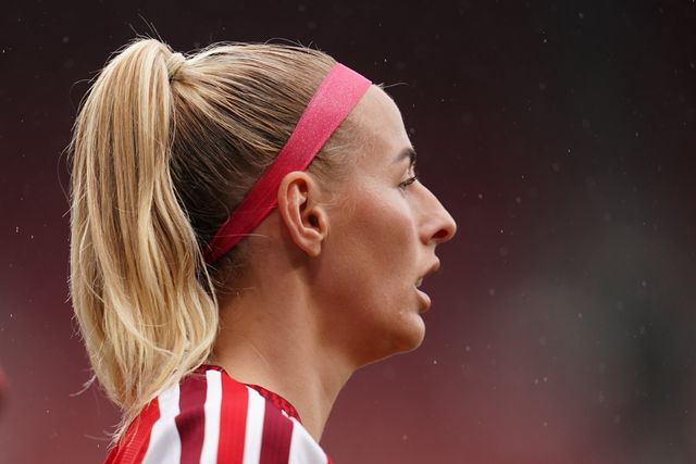 Chloe Kelly of Arsenal during the Women's Super League match Arsenal vs Crystal Palace at Emirates, London, United Kingdom on 13 September 2026

(Photo by Harvey Murphy/News Images)