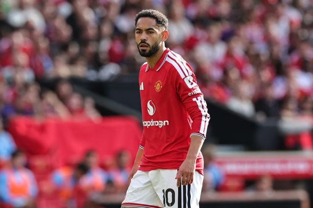 Matheus Cunha of Manchester United during the Premier League match Manchester United vs Manchester City at Old Trafford, Manchester, United Kingdom on 13 September 2026

(Photo by Mark Cosgrove/News Images)
