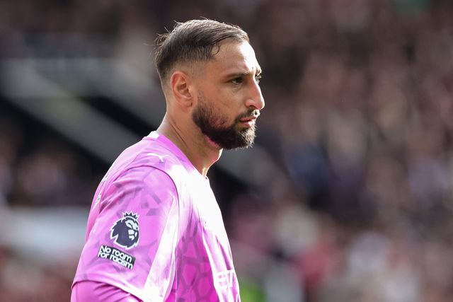 Manchester City goalkeeper Gianluigi Donnarumma during the Premier League match Manchester United vs Manchester City at Old Trafford, Manchester, United Kingdom on 13 September 2026

(Photo by Mark Cosgrove/News Images)