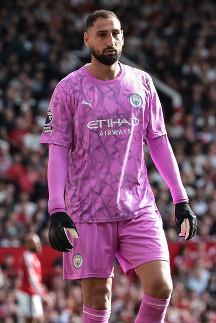 Manchester City goalkeeper Gianluigi Donnarumma during the Premier League match Manchester United vs Manchester City at Old Trafford, Manchester, United Kingdom on 13 September 2026

(Photo by Mark Cosgrove/News Images)