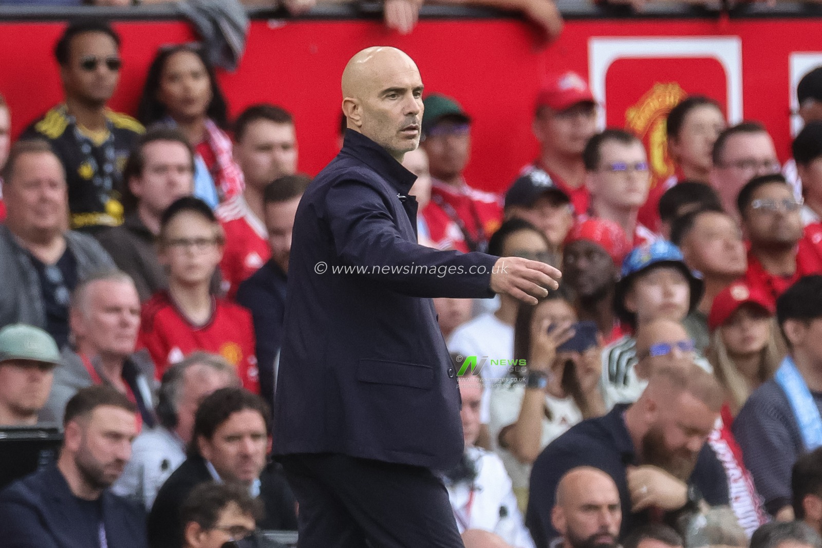 Enzo Maresca manager of Manchester City reacts in the technical area during the Premier League match Manchester United vs Manchester City at Old Trafford, Manchester, United Kingdom on 13 September 2026

(Photo by Mark Cosgrove/News Images)