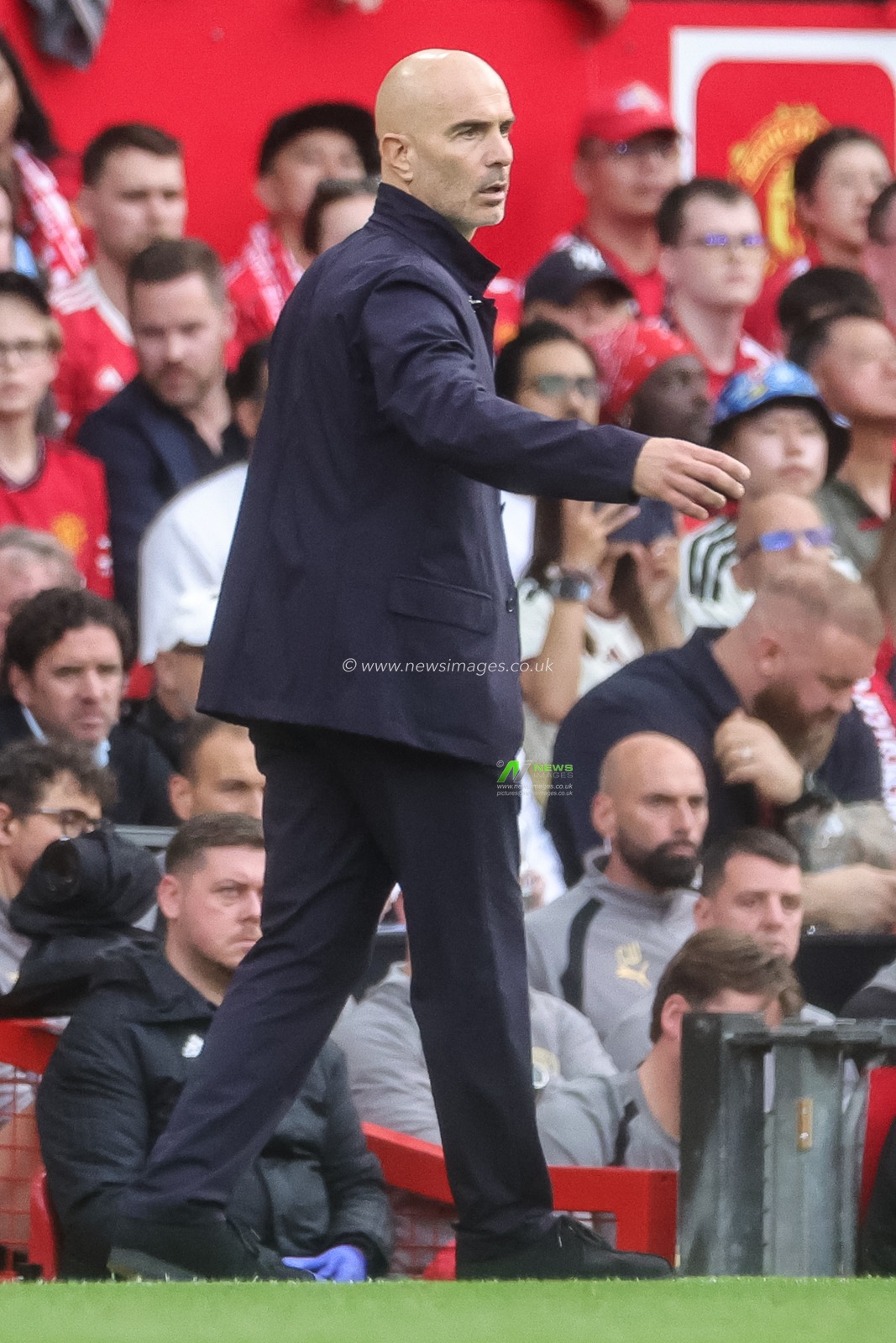 Enzo Maresca manager of Manchester City reacts in the technical area during the Premier League match Manchester United vs Manchester City at Old Trafford, Manchester, United Kingdom on 13 September 2026

(Photo by Mark Cosgrove/News Images)