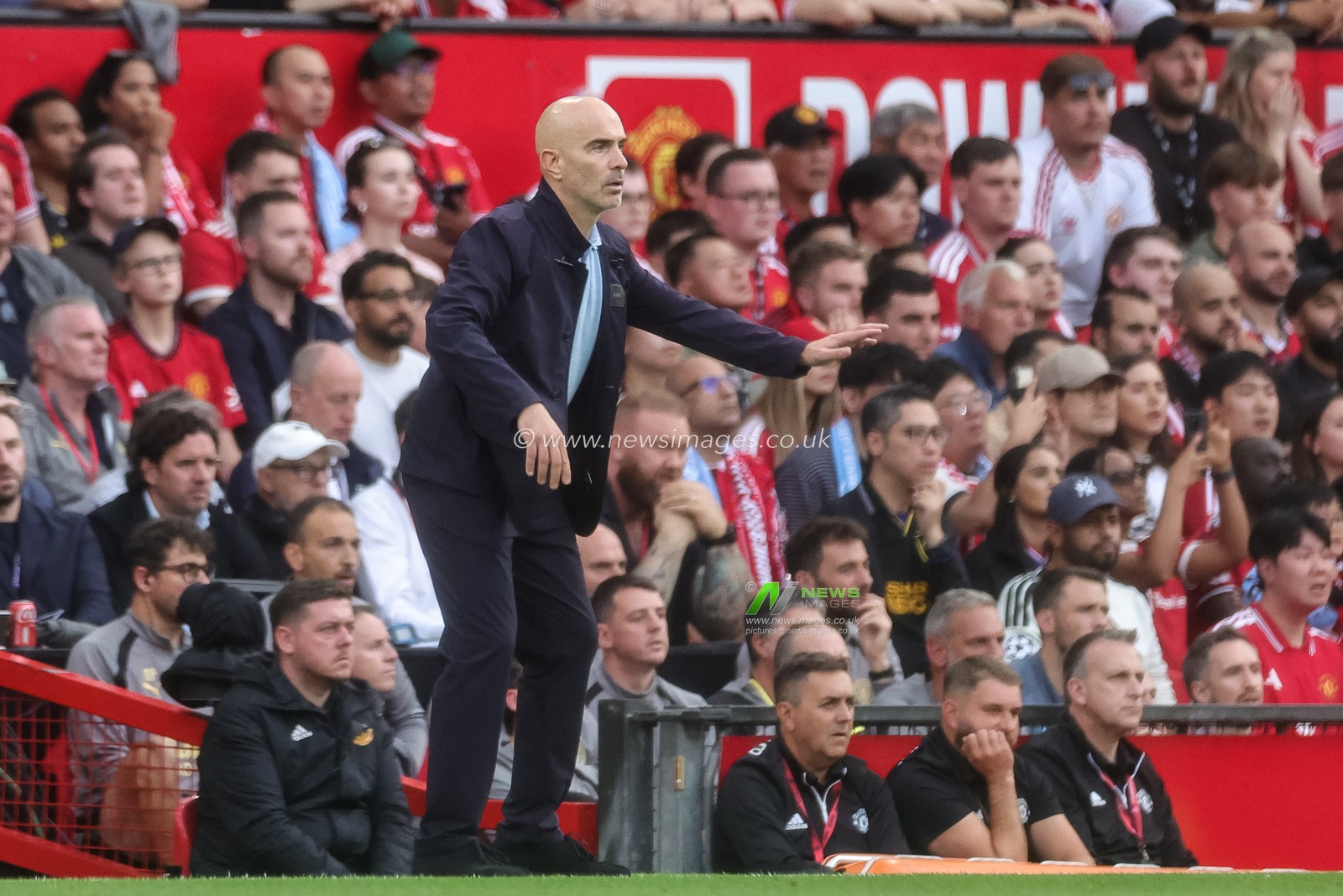 Enzo Maresca manager of Manchester City reacts in the technical area during the Premier League match Manchester United vs Manchester City at Old Trafford, Manchester, United Kingdom on 13 September 2026

(Photo by Mark Cosgrove/News Images)