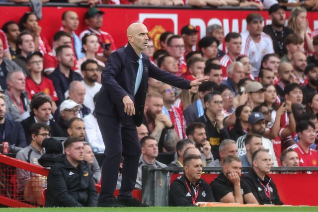 Enzo Maresca manager of Manchester City reacts in the technical area during the Premier League match Manchester United vs Manchester City at Old Trafford, Manchester, United Kingdom on 13 September 2026

(Photo by Mark Cosgrove/News Images)