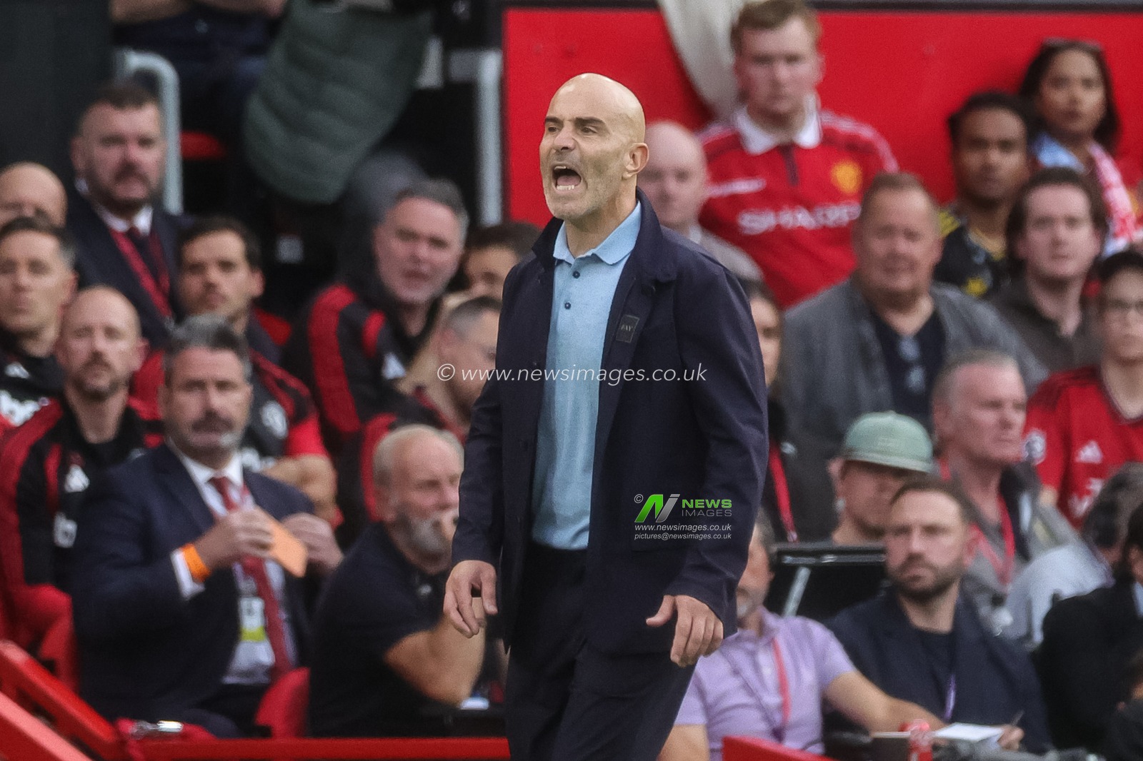 Enzo Maresca manager of Manchester City reacts in the technical area during the Premier League match Manchester United vs Manchester City at Old Trafford, Manchester, United Kingdom on 13 September 2026

(Photo by Mark Cosgrove/News Images)
