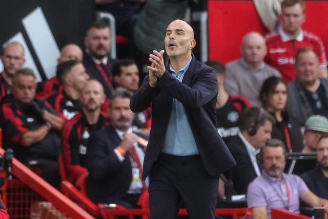 Enzo Maresca manager of Manchester City reacts in the technical area during the Premier League match Manchester United vs Manchester City at Old Trafford, Manchester, United Kingdom on 13 September 2026

(Photo by Mark Cosgrove/News Images)