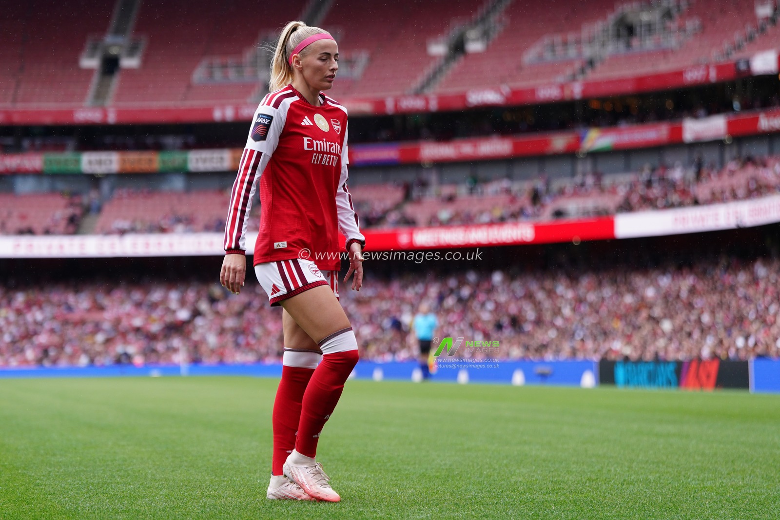 Chloe Kelly of Arsenal during the Women's Super League match Arsenal vs Crystal Palace at Emirates, London, United Kingdom on 13 September 2026

(Photo by Harvey Murphy/News Images)