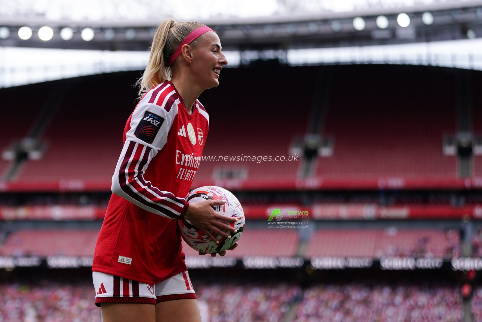 Chloe Kelly of Arsenal during the Women's Super League match Arsenal vs Crystal Palace at Emirates, London, United Kingdom on 13 September 2026

(Photo by Harvey Murphy/News Images)