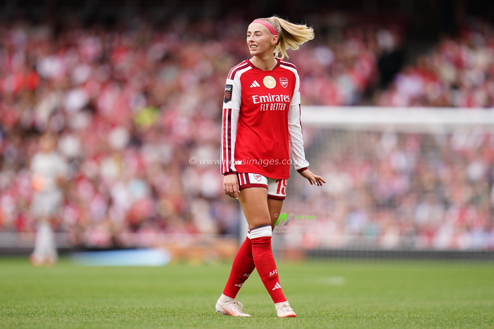 Chloe Kelly of Arsenal during the Women's Super League match Arsenal vs Crystal Palace at Emirates, London, United Kingdom on 13 September 2026

(Photo by Harvey Murphy/News Images)