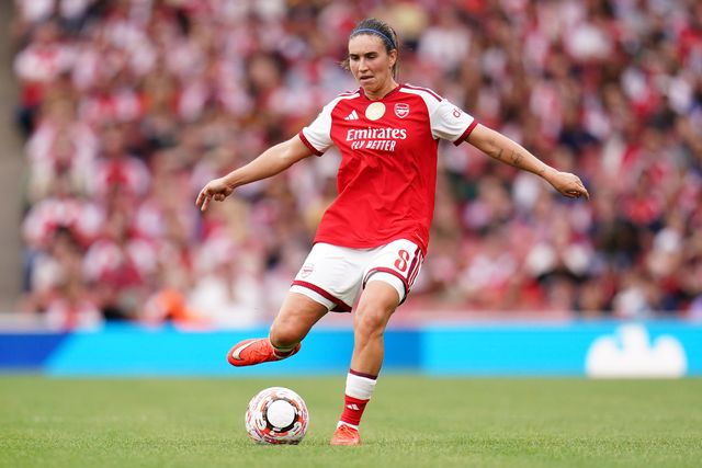 Mariona Caldentey of Arsenal with the ball during the Women's Super League match Arsenal vs Crystal Palace at Emirates, London, United Kingdom on 13 September 2026

(Photo by Harvey Murphy/News Images)