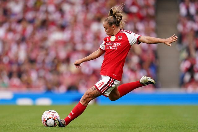 Georgia Stanway of Arsenal with the ball during the Women's Super League match Arsenal vs Crystal Palace at Emirates, London, United Kingdom on 13 September 2026

(Photo by Harvey Murphy/News Images)