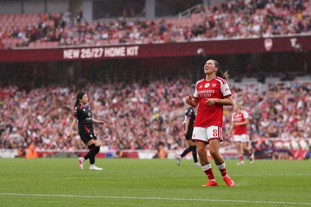 Mariona Caldentey of Arsenal after missed opportunity during the Women's Super League match Arsenal vs Crystal Palace at Emirates, London, United Kingdom on 13 September 2026

(Photo by Harvey Murphy/News Images)