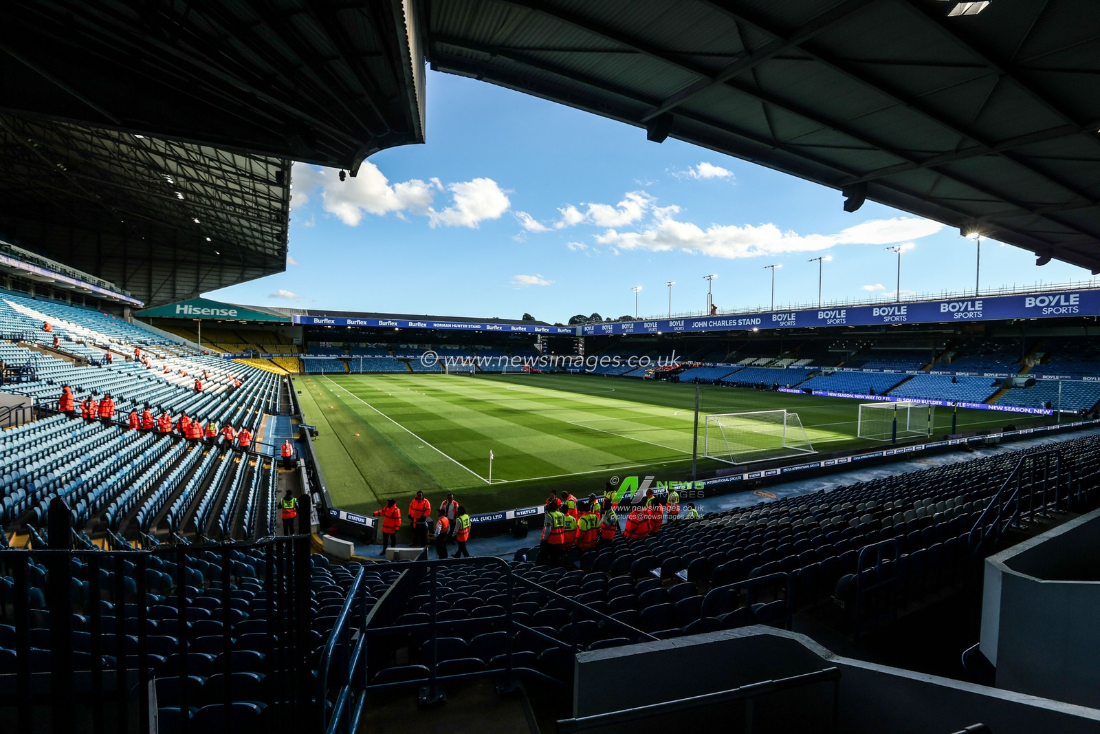 A general view of Elland Road ahead of the Premier League match Leeds United vs Newcastle Untied at Elland Road, Leeds, United Kingdom on 14 September 2026

(Photo by Alfie Cosgrove/News Images)