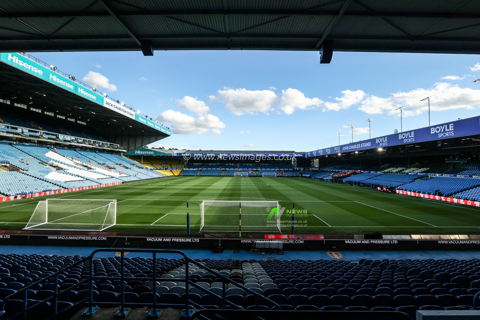 A general view of Elland Road ahead of the Premier League match Leeds United vs Newcastle Untied at Elland Road, Leeds, United Kingdom on 14 September 2026

(Photo by Alfie Cosgrove/News Images)