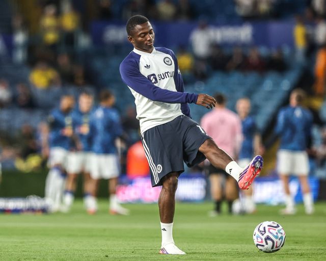 Bazoumana Toure of Newcastle United in the pregame warmup session during the Premier League match Leeds United vs Newcastle Untied at Elland Road, Leeds, United Kingdom on 14 September 2026

(Photo by Alfie Cosgrove/News Images)