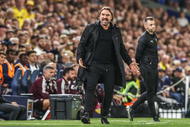 Daniel Farke manager of Leeds United reacts during the Premier League match Leeds United vs Newcastle Untied at Elland Road, Leeds, United Kingdom on 14 September 2026

(Photo by Alfie Cosgrove/News Images)