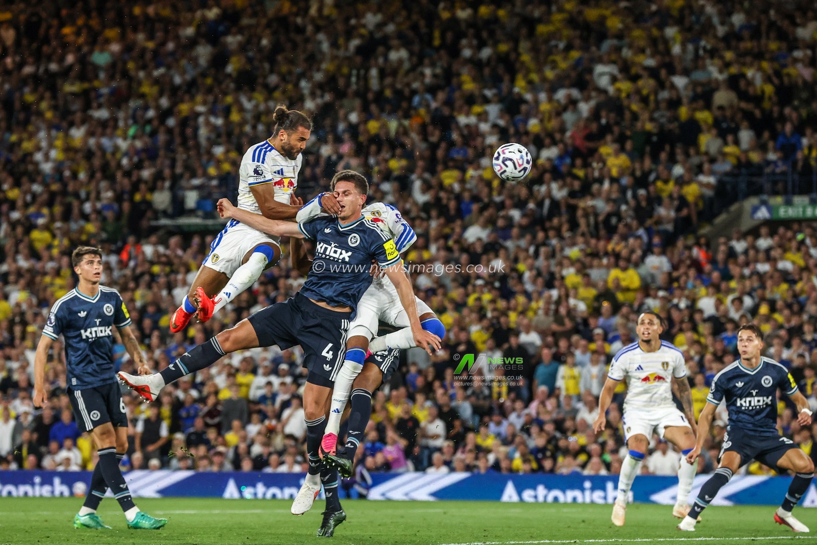 Dominic Calvert-Lewin of Leeds United scores to make it 2-0 during the Premier League match Leeds United vs Newcastle Untied at Elland Road, Leeds, United Kingdom on 14 September 2026

(Photo by Alfie Cosgrove/News Images)