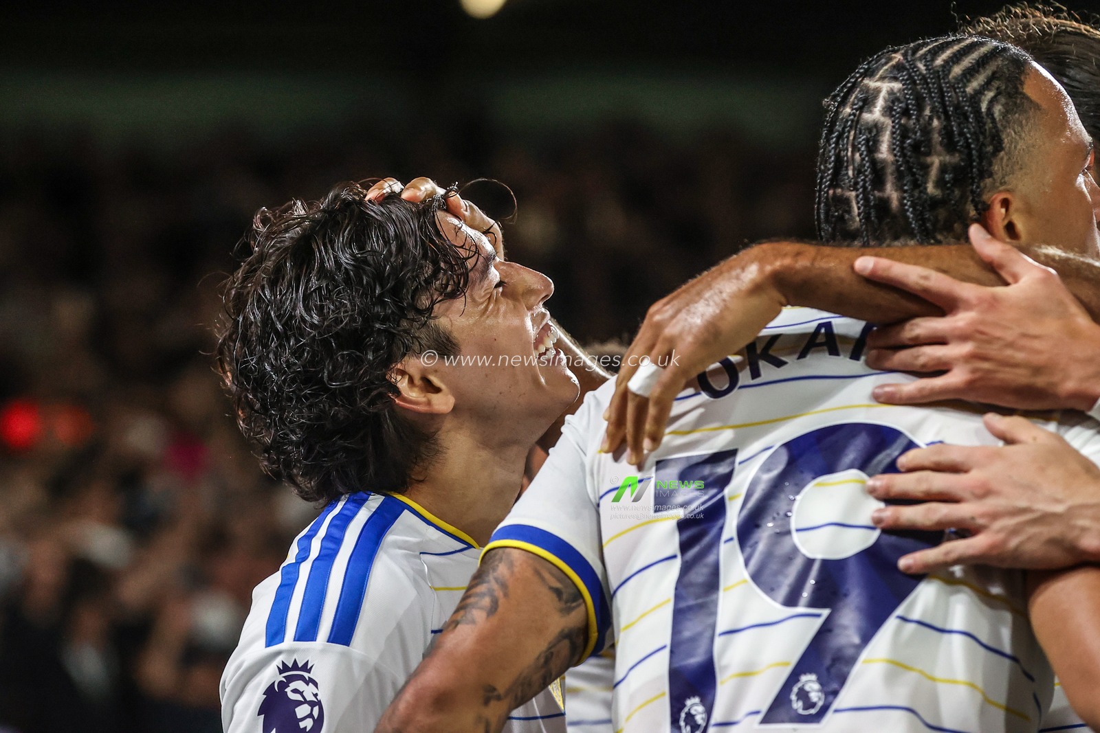 Ao Tanaka of Leeds United celebrates his goal to make it 1-0 during the Premier League match Leeds United vs Newcastle Untied at Elland Road, Leeds, United Kingdom on 14 September 2026

(Photo by Alfie Cosgrove/News Images)