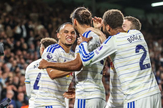 Dominic Calvert-Lewin of Leeds United celebrates his goal to make it 2-0 during the Premier League match Leeds United vs Newcastle Untied at Elland Road, Leeds, United Kingdom on 14 September 2026

(Photo by Alfie Cosgrove/News Images)