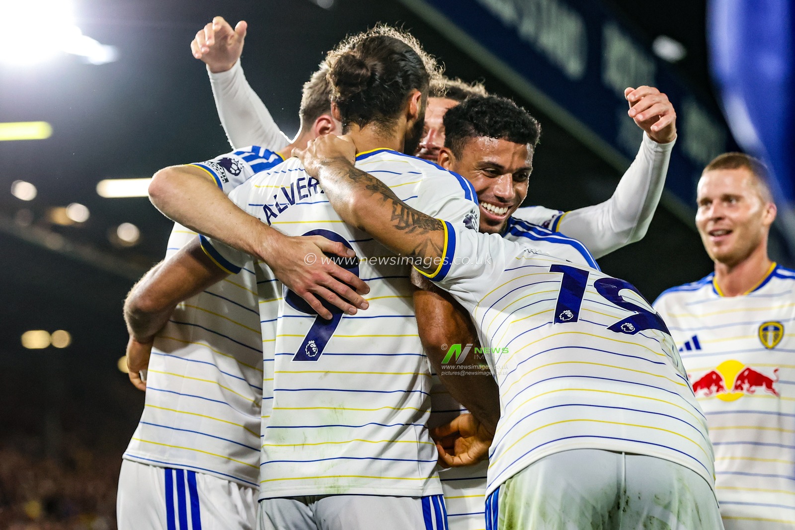 Dominic Calvert-Lewin of Leeds United celebrates his goal to make it 3-0 during the Premier League match Leeds United vs Newcastle Untied at Elland Road, Leeds, United Kingdom on 14 September 2026

(Photo by Alfie Cosgrove/News Images)