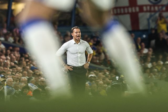 Matthias Jaissle manager of Newcastle United gives his team instructions during the Premier League match Leeds United vs Newcastle Untied at Elland Road, Leeds, United Kingdom on 14 September 2026

(Photo by Alfie Cosgrove/News Images)